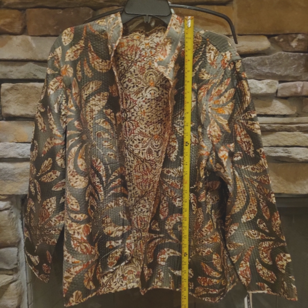 💰⏳️ Alfred Dunner Reversible Open Front Jacket Size 20 NWT